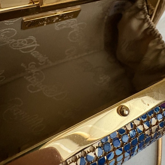 Whiting & Davis: Colorful Mosaic Clutch (Shoulder Strap Inside Too) - Picture 5 of 6